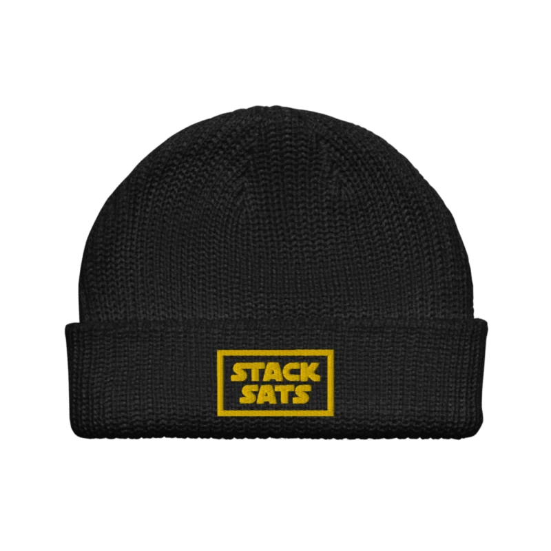 Stack Sats Fisherman Beanie