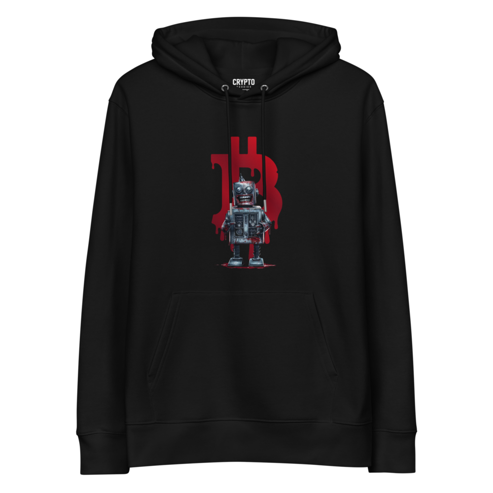 The Crypto Carnage: Laughing Bot Premium Hoodie