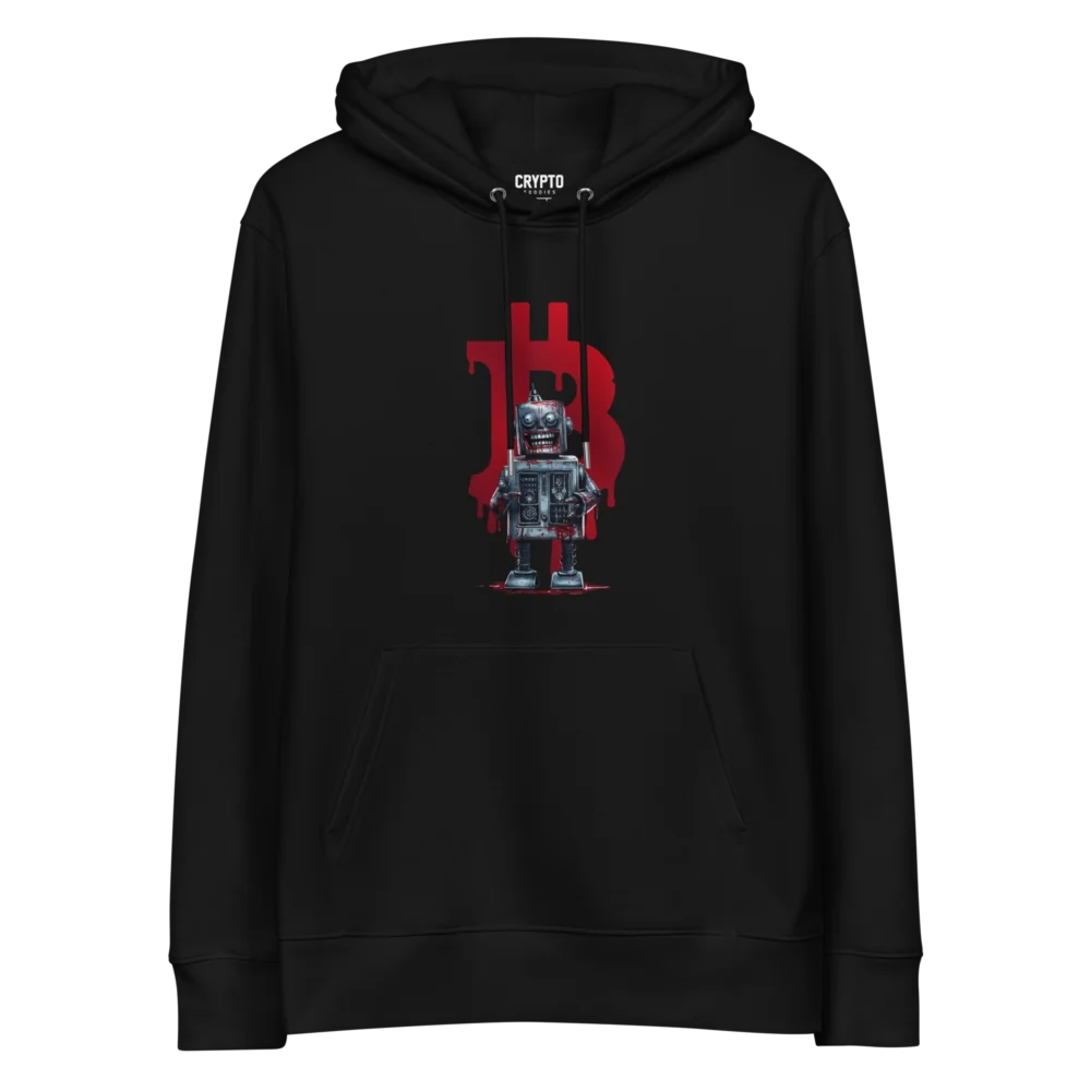 The Crypto Carnage: Laughing Bot Premium Hoodie - Image 3