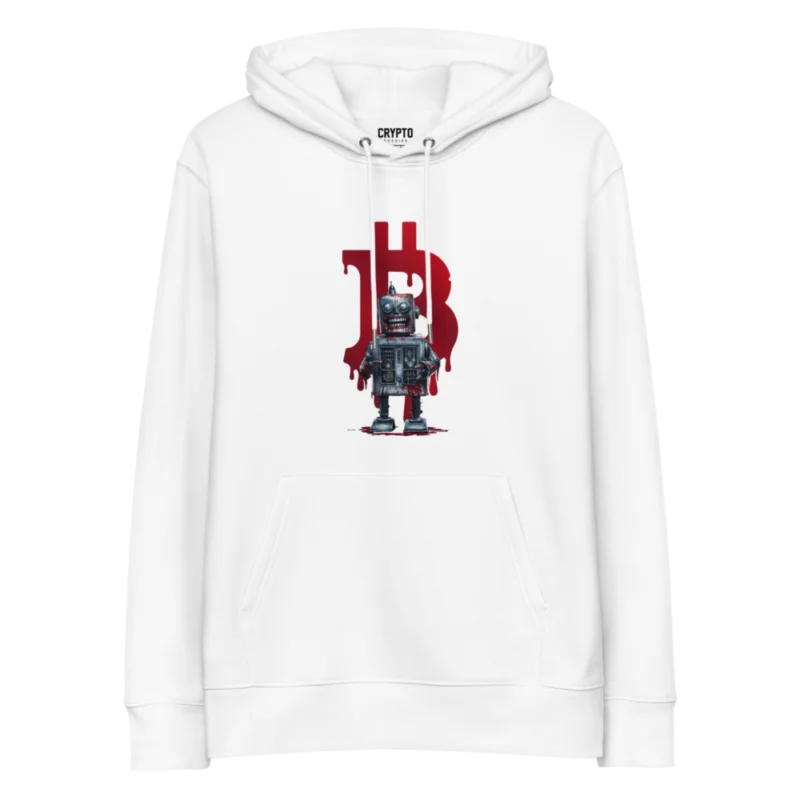 The Crypto Carnage: Laughing Bot Premium Hoodie
