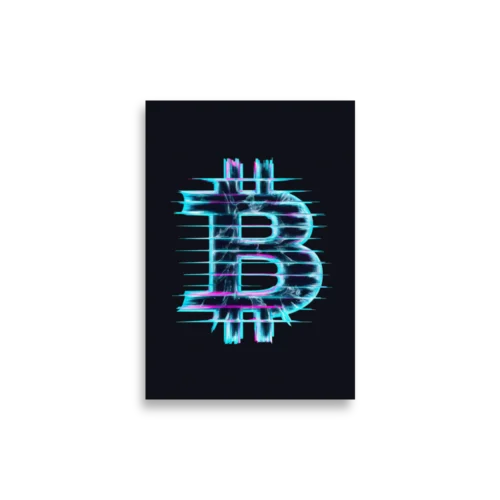 A Neon Future: Bitcoin’s Rise Poster