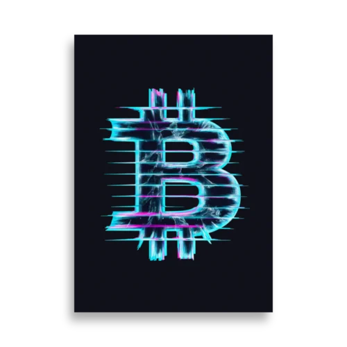 A Neon Future: Bitcoin’s Rise Poster