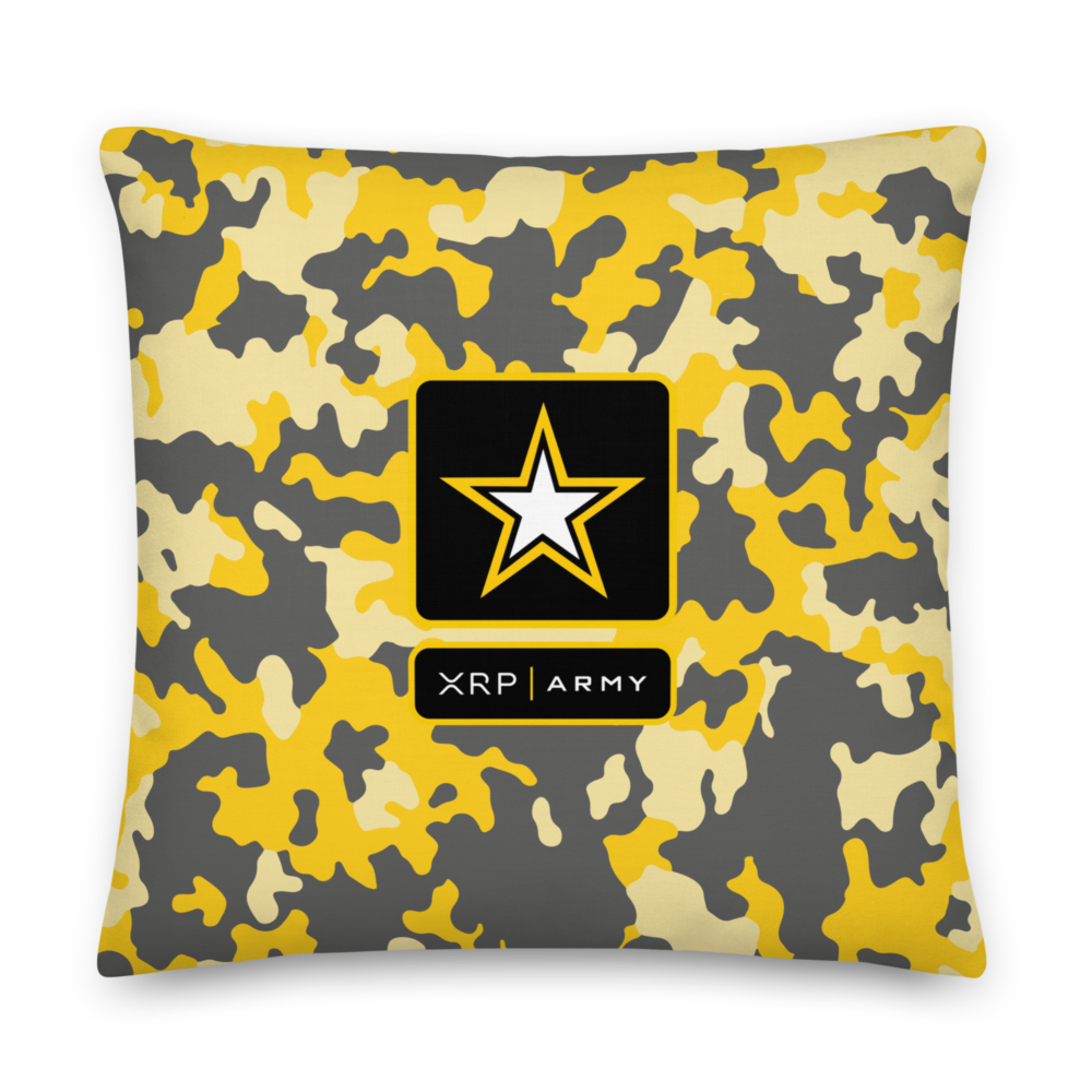 all over print premium pillow 22x22 front 6755e6aa1db06 - XRP ARMY Premium Pillow