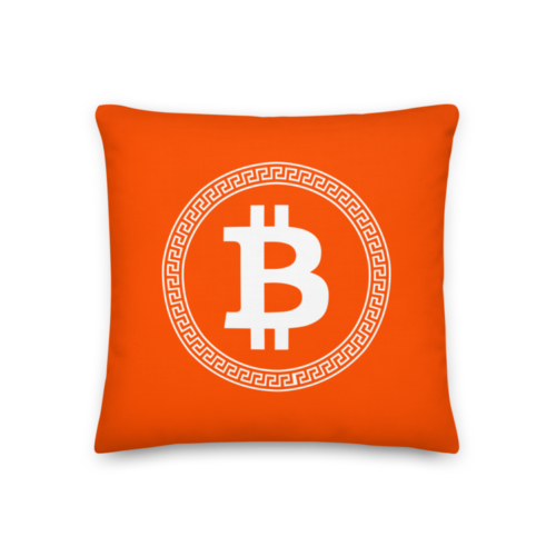 Bitcoin Greek Style Premium Pillow