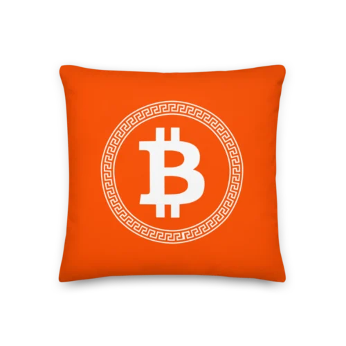 Bitcoin Greek Style Premium Pillow