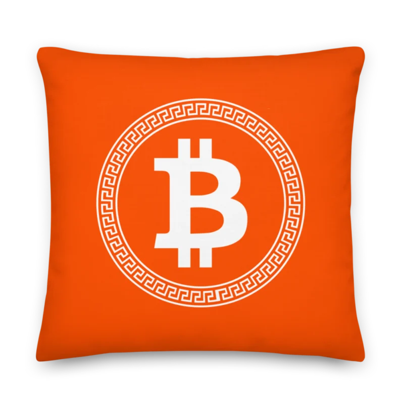 Bitcoin Greek Style Premium Pillow