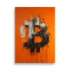 Bitcoin Splatter Art Poster