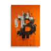 Bitcoin Splatter Art Poster