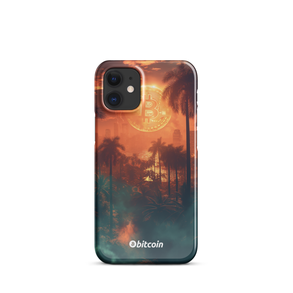 Bitcoin Sunset Snap case for iPhone®