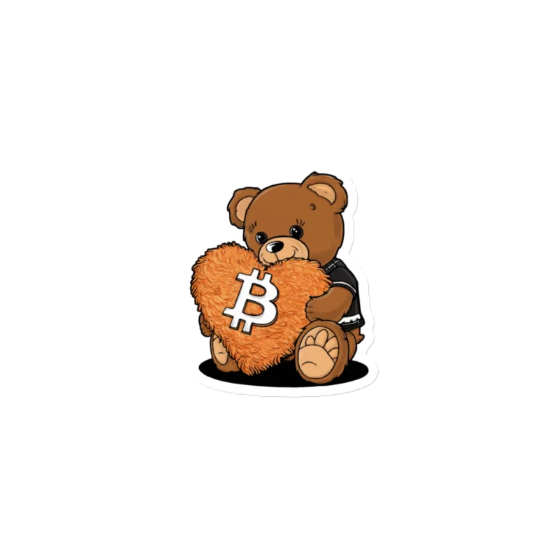 Bitcoin Teddy Bear Magnet