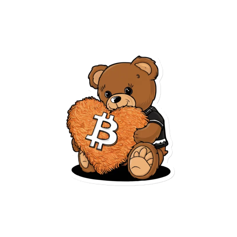 Bitcoin Teddy Bear Magnet