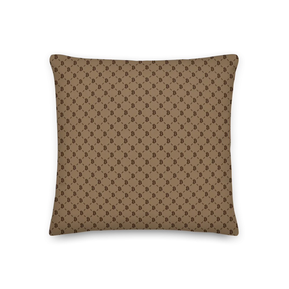 Bitcoin Teddy Bear Premium Pillow - Image 3