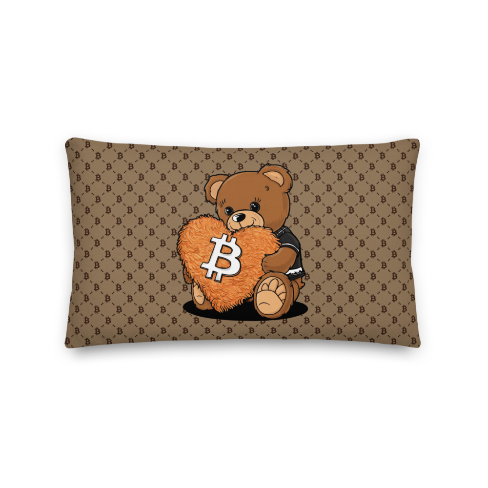 Bitcoin Teddy Bear Premium Pillow