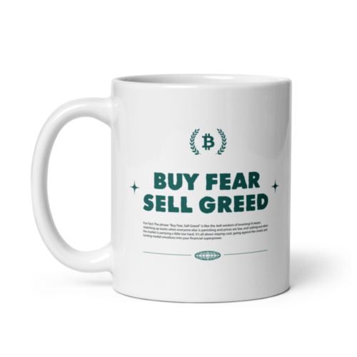 Buy Fear, Sell Greed Mug