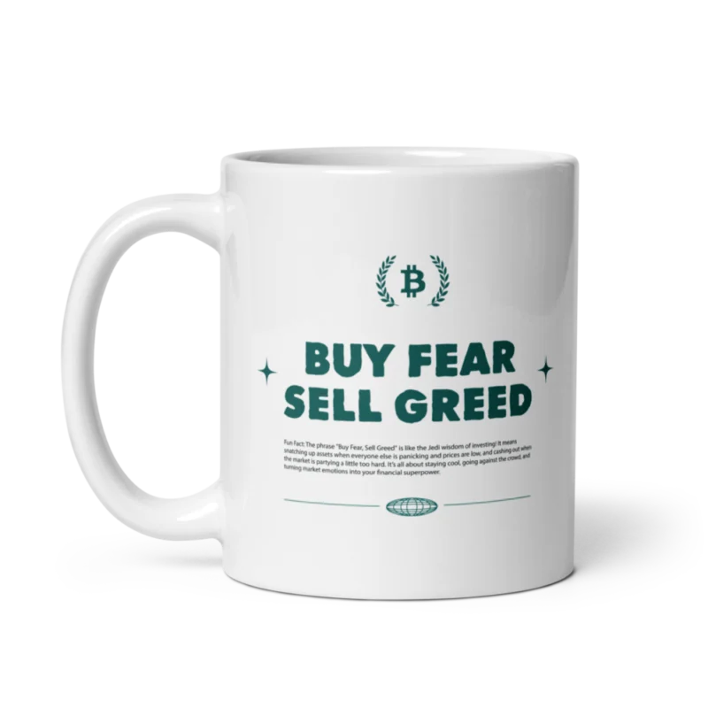 Buy Fear, Sell Greed Mug