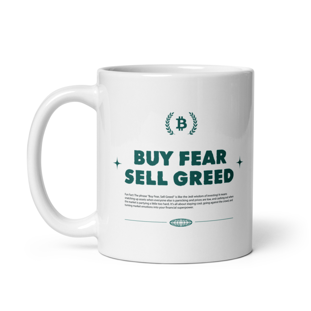 Buy Fear, Sell Greed Mug