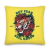 Buy Fear, Sell Greed Premium Pillow