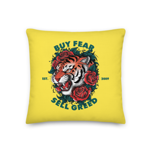 Buy Fear, Sell Greed Premium Pillow