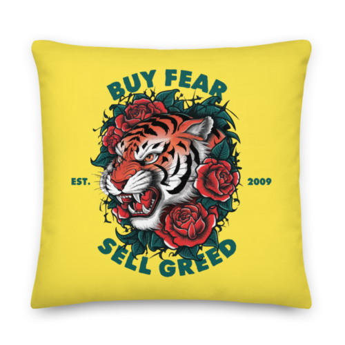 Buy Fear, Sell Greed Premium Pillow