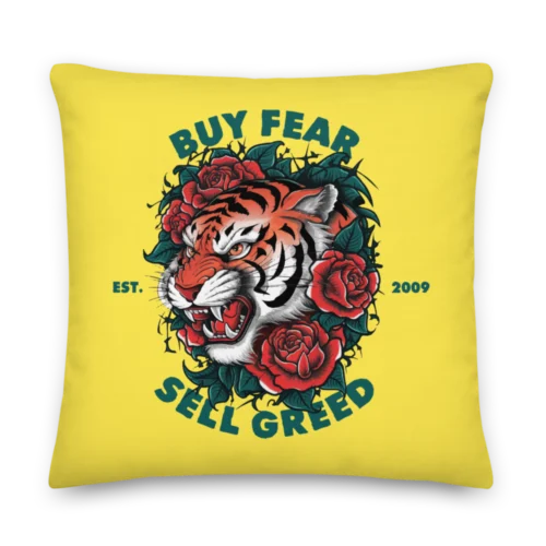 Buy Fear, Sell Greed Premium Pillow
