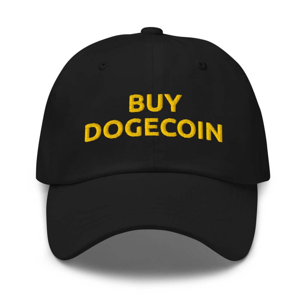 classic dad hat black front 675351f53d978 - Buy Dogecoin Baseball Cap