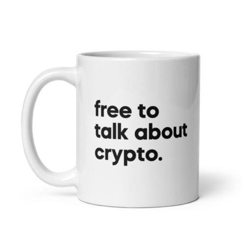 Free To Talk About Crypto Mug