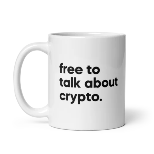 Free To Talk About Crypto Mug