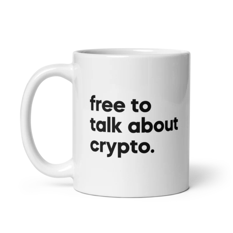 Free To Talk About Crypto Mug