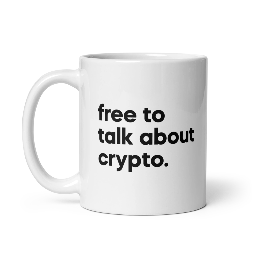 Free To Talk About Crypto Mug