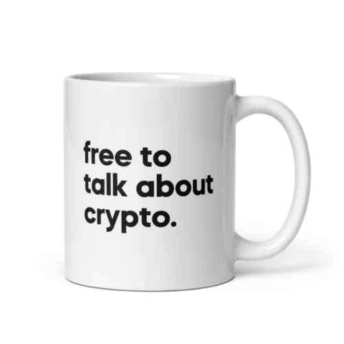 Free To Talk About Crypto Mug