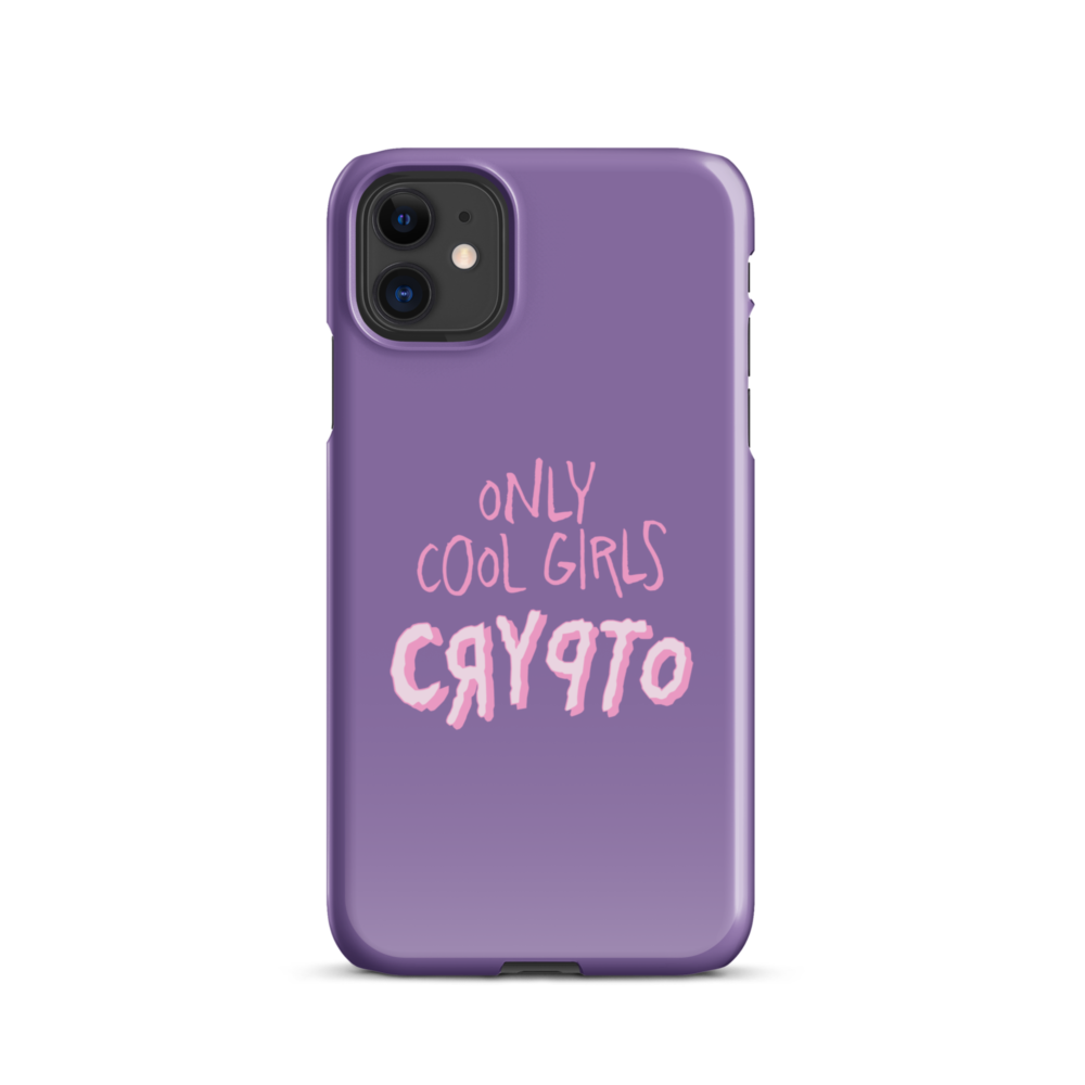 Only Cool Girls Crypto Snap case for iPhone®