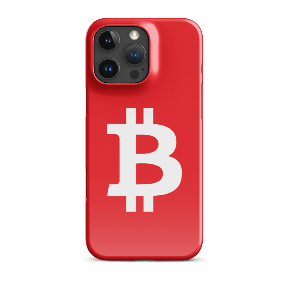 snap case for iphone glossy iphone 16 pro max front 6758a1e752910 - Bitcoin (RED) Snap Case for iPhone®