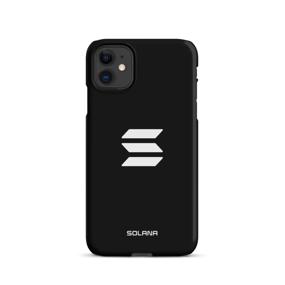 Solana Black Snap case for iPhone®