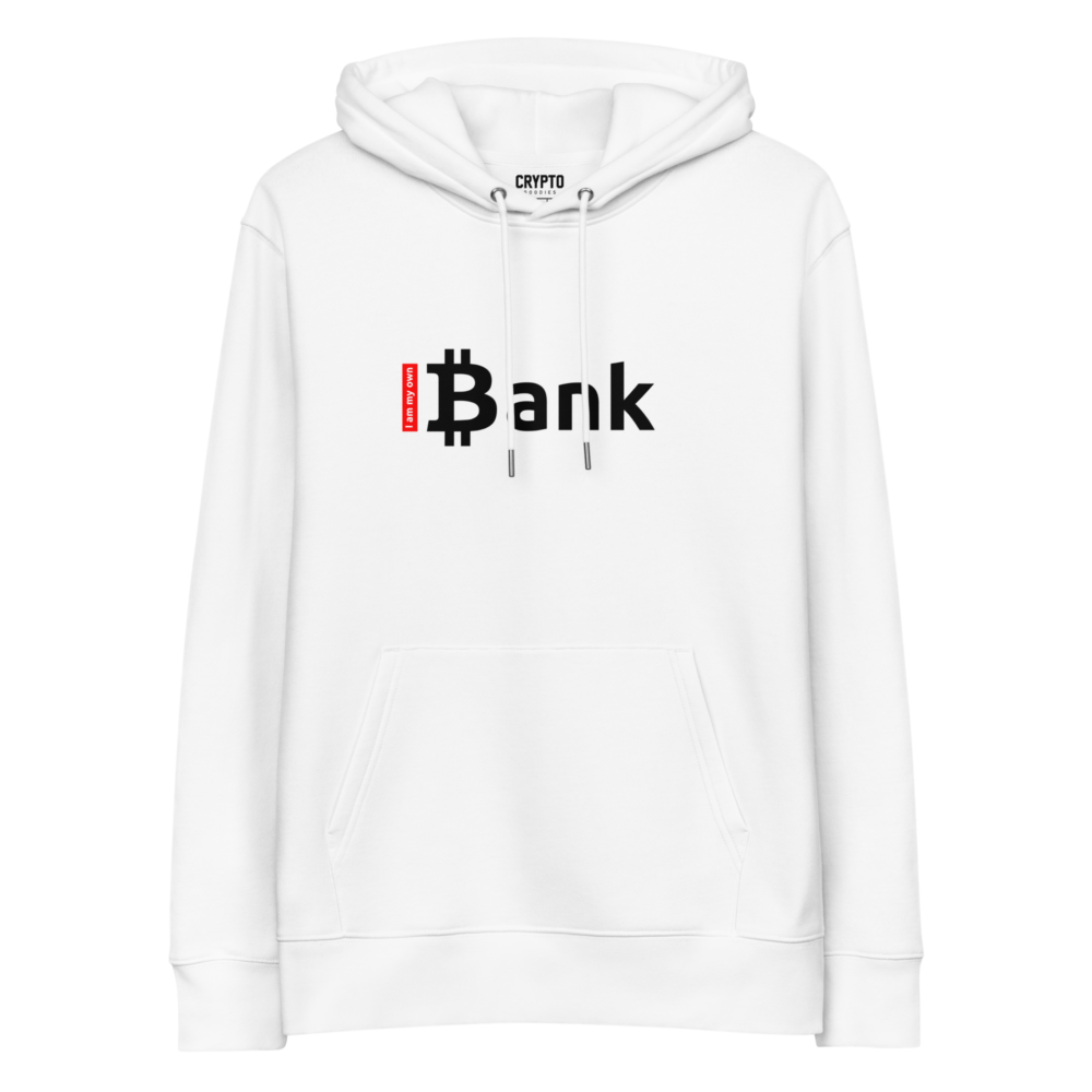 unisex essential eco hoodie white front 67549aa95fef0 - Bitcoin: I Am My Own Bank Premium Hoodie