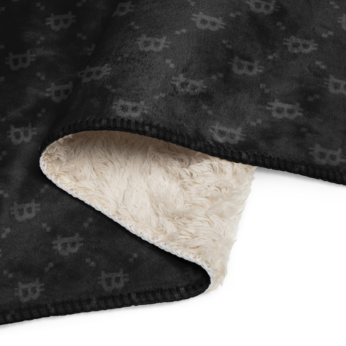 Bitcoin Black Sherpa Blanket