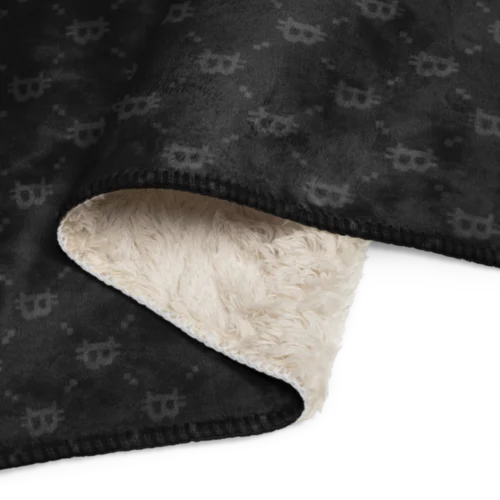 Bitcoin Black Sherpa Blanket