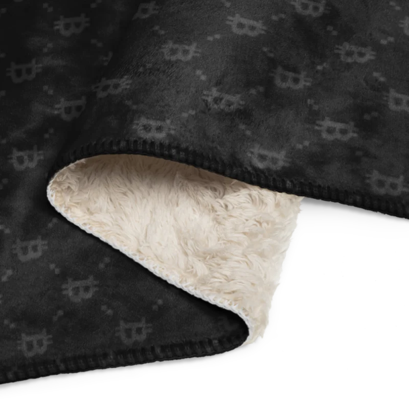 Bitcoin Black Sherpa Blanket