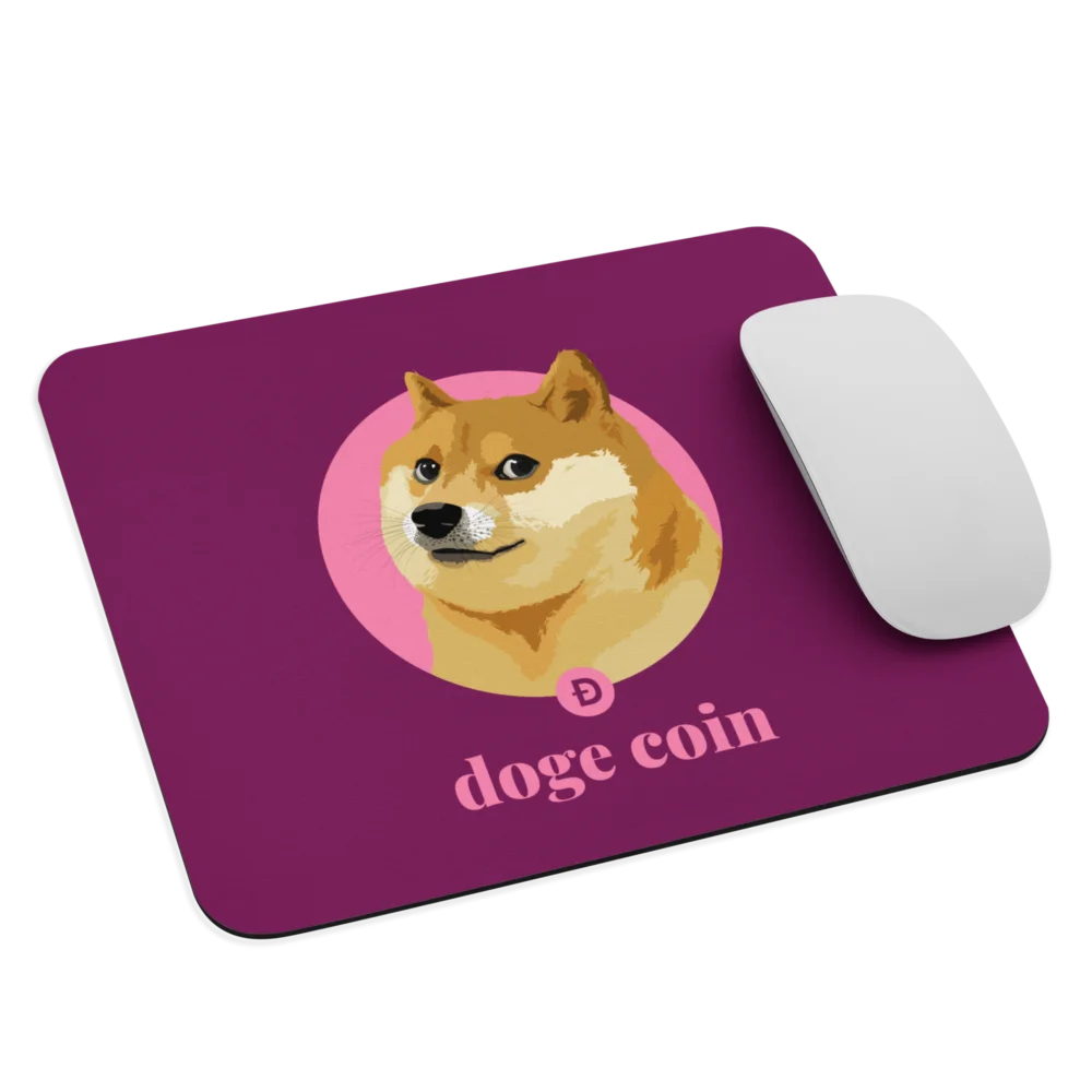 Doge Coin x Pink Mouse Pad - Image 3