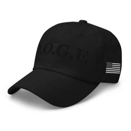 DOGE: Department of Government Efficiency Blackout Baseball Cap