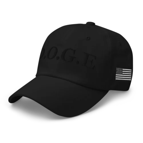 DOGE: Department of Government Efficiency Blackout Baseball Cap