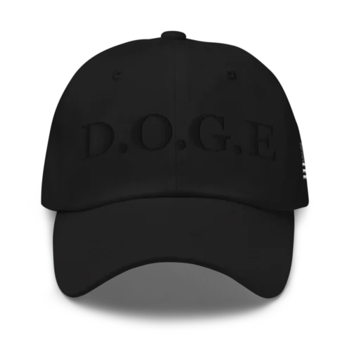 DOGE: Department of Government Efficiency Blackout Baseball Cap