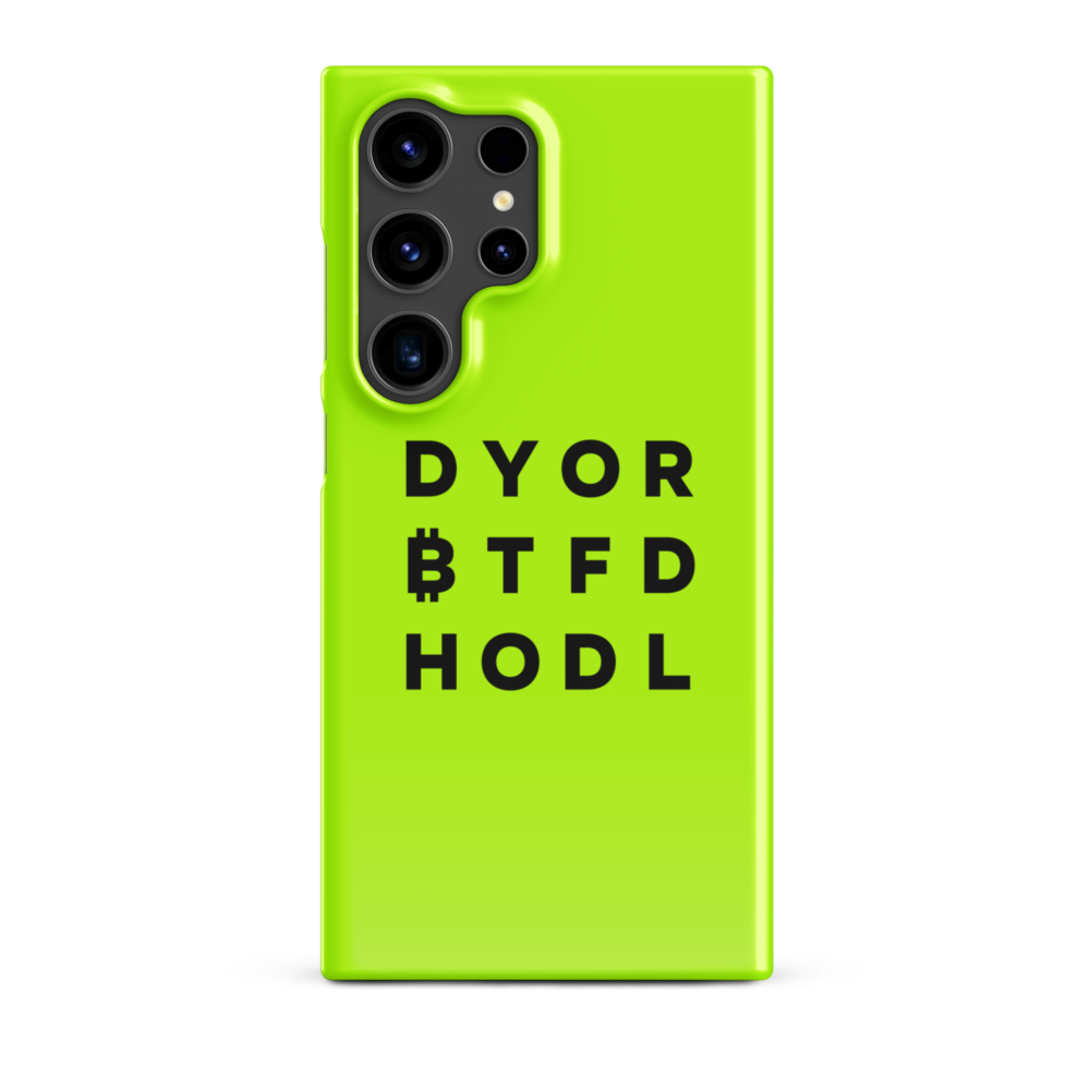 Dyor Btfd Hodl Snap Case For Samsung®