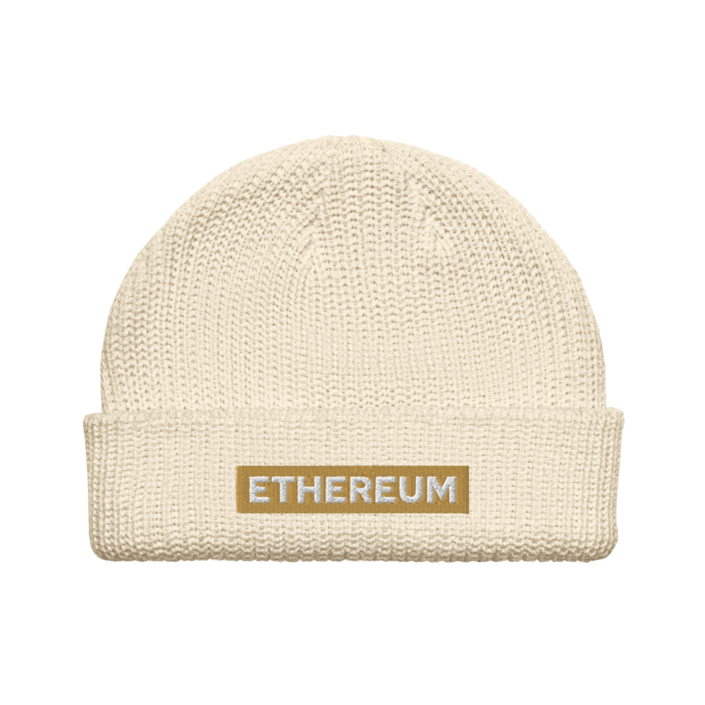 fisherman beanie ecru front 679a9bc44dd38 - Ethereum Fisherman Beanie