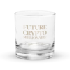 Future Crypto Millionaire Rocks Glass