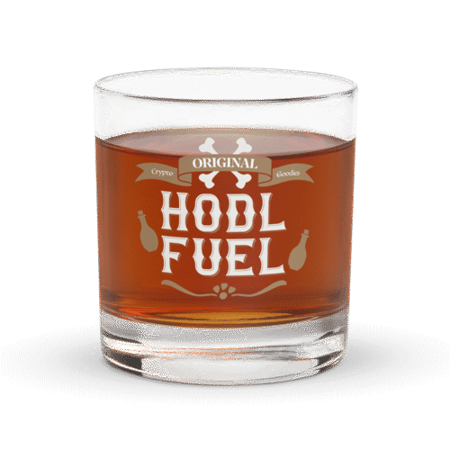 HODL Fuel Rocks Glass