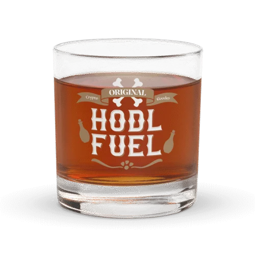 HODL Fuel Rocks Glass