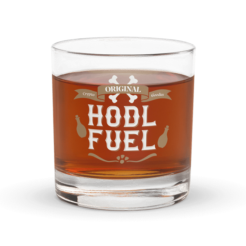 HODL Fuel Rocks Glass