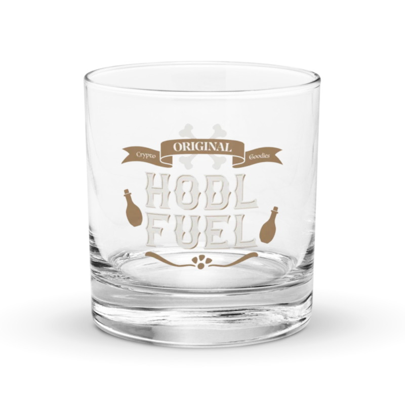 HODL Fuel Rocks Glass