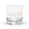 In Whiskey We Trust, In Crypto We Verify Rocks Glass