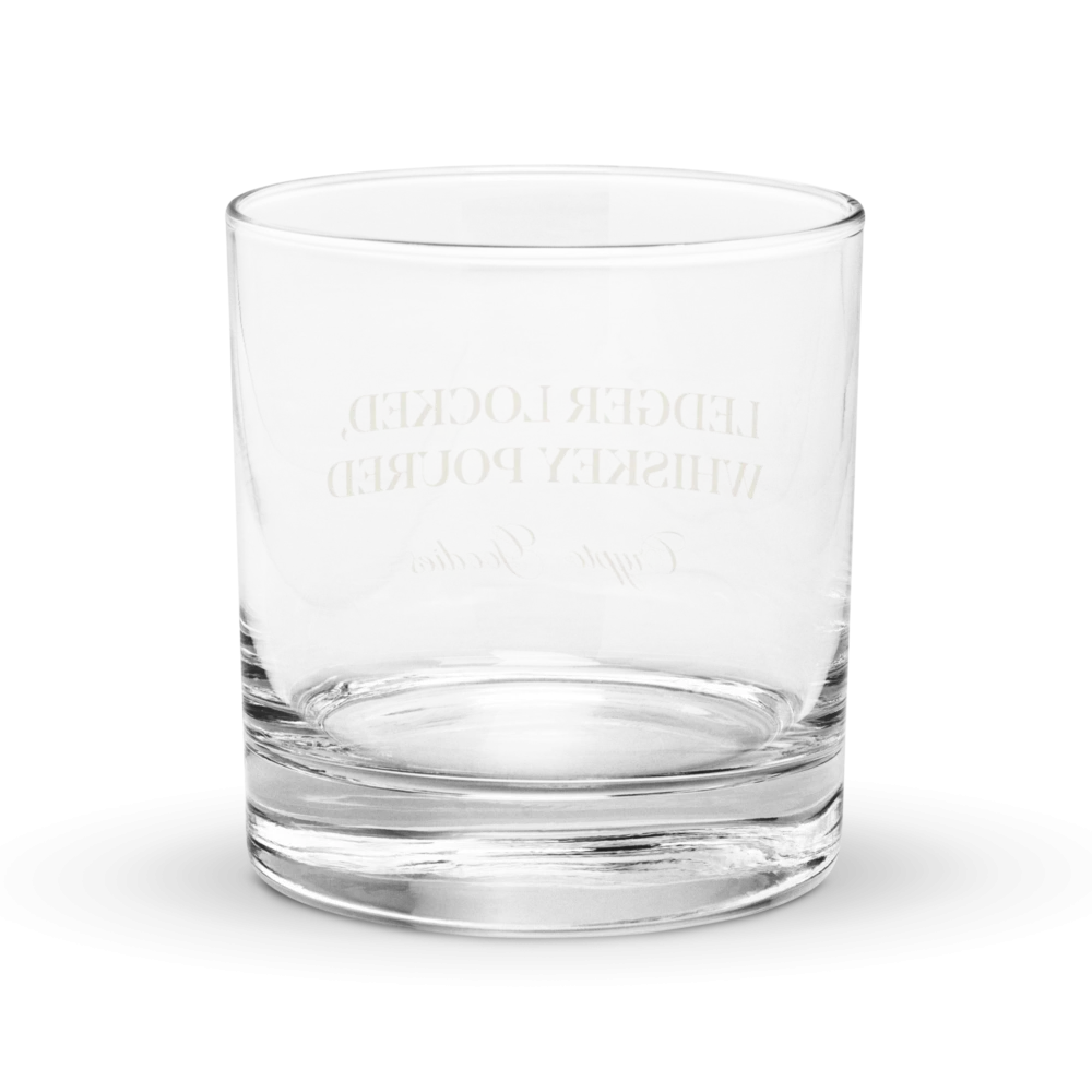 Ledger Locked, Whiskey Poured Rocks Glass - Image 4